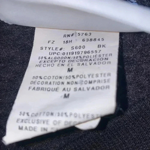 Champion Authentic Eco Marin Trail Black Crewneck Size M - Picture 5 of 6